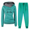 Low Price, Order Today! - Women&#39;s Trendy Super Cozy Fleece-lined Hooded Sportswear/ Comfortable Suit