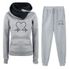 Low Price, Order Today! - Women&#39;s Trendy Super Cozy Fleece-lined Hooded Sportswear/ Comfortable Suit