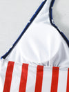 Star &amp; Stripes Halter Neck Two-Piece Swim Set