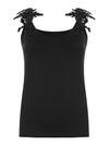 Full Size Lace Detail Scoop Neck Tank