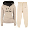 Low Price, Order Today! - Women&#39;s Trendy Super Cozy Fleece-lined Hooded Sportswear/ Comfortable Suit