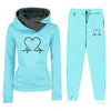 Low Price, Order Today! - Women&#39;s Trendy Super Cozy Fleece-lined Hooded Sportswear/ Comfortable Suit