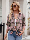 Mandy Plaid Button Up Long Sleeve Shirt